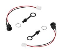 CLKE 2 Pcs Electric Scooter Charging Port, Compatible with Charging Hole DC5.5x2.1mm, Compatible with Xiaomi M365 Pro Charging Hole