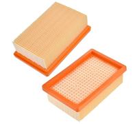 CLKE 2 Pcs Premium Filter Replacement Parts for Karcher WD4, WD5, WD6, MV4, MV5, MV6 Wet and Dry Vacuum Cleaner Accessories 2.863-005.0 4410, Flat Pleated Multi-Purpose Filters
