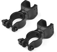 CLKE 2 PCS Walking Stick Holder, 360 Degree Adjustment Crutch Holder, Walking Stick Holder for Wheelchair、Elderly Walkers Wheelchair、Electric Scooters、Mountain Bikes(Black)