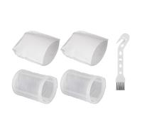 CLKE 2 Pre-Filters & 2 Filters for Makita CL100/CL106/CL180 DCL180 Vacuum Cleaner, Replacement Filter Kit Part 451208-3 & 443060-3, Washable Vacuum Cleaner Accessories with Cleaning Brush