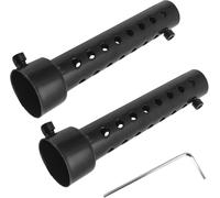 CLKE 2PCS 48mm Motorcycle DB Killer Silencer, Universal DB Killer Exhaust Muffler,Muffler Pipe Tuning,Motorcycle Baffle with Hex Key for installation, Motorcycle Exhaust(Black)