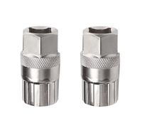 CLKE 2Pcs Cassette Tool for Shimano, Freewheel Lockring Remover for Shimano Sunrace, Sram, Dnp 6/7/8/9/10/11 Speed, High Carbon Steel Cassette Lockring Tool for Mountain Bikes