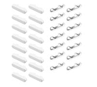 CLKE 30 Pack Weep Hole Covers, White Window Drainage Cover Caps & Plastic Window Sill Covers, UPVC Window Weep Hole Covers for Curtain Walls & Sliding Windows (White)