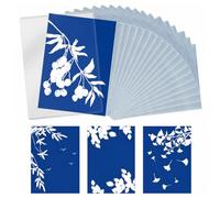 CLKE 32Pcs A6 Cyanotype Paper Kit,5.8x4.1in Cyanotype Paper&Acrylic Panel
