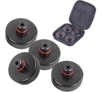 CLKE 4 Pcs Lifting Jack Pad Set with Storage Case, Rubber Pad Adapter Compatible with Tesla 3/S/X/Y, Durable Rubber Pucks for Safe Vehicle Lifting, Accessories for Tesla Model 3/S/X/Y
