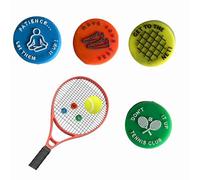 CLKE 4Pcs Tennis Racket Dampeners, Funny Tennis Vibration Dampener, Tennis Accessories, Silicon Tennis Shock Absorber for Professional and Casual Players Tennis Training(Colorful)