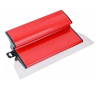 CLKE Drywall Skimming Blade, 25 cm/10 inch Long, Z-Shaped Handle (Red) | Plastering Wall Plastering Tools, Flexible Skim Finishing Plaster Trowel, for Smoothing and Finishing Concrete Coatings