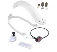CLKE Scooter Rear Fender Set, for Mi Xiaomi M365/ M365 Pro, Rear Fender, Mudguard Bracket, Tail Light, Electric Scooter Replacement Accessory, Scooter Parts with Screws and Screw Caps(White)