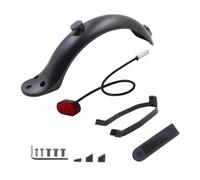 CLKE Scooter Rear Fender Set, for Mi Xiaomi M365/ M365 Pro, Rear Fender Mudguard Bracket Tail Light, Electric Scooter Replacement Accessory Scooter Parts, with Screws and Screw Caps(Black)