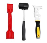 CLKE Window Glazing Tool Kit, 13 in 1 Window Fitting Tools Kit with Rubber Mallet and Windows Trim Removal Tool, for Double Glass Beading and Deglazing (3Pcs)