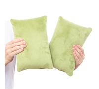CLKLGEXEAK 2 Pack Small Pillow, Memory Foam Mini 11 X 7 Inches for Travel, Sleeping, Nap and Neck, Knee, Lumbar Support, Tiny Cushion for Pet, Dogs(Sage Green)