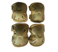 CLKLGEXEAK Four-in-one knee and elbow protection set, impact-resistant, suitable for outdoor and extreme sports, features a camouflage pattern, and provides comprehensive(A)