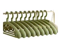 CLKLGEXEAK Plastic Clothes Hanger, Extra Thick Plastic Wide Shoulder Adult 360 Degrees Rotate Slip Resistant Standard Clothing Hanger Ideal for Everyday Use