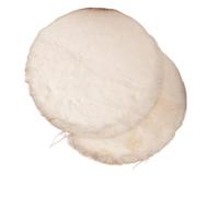 CLKLGEXEAK Round Faux Rabbit Fur Cat Dog Bed Cushion Pad Mat, Tree Tower Replacement for Window Perch Carrier House Cage Crate Kennel Furniture(16")