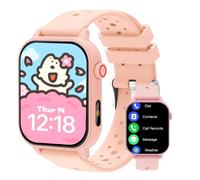 clleylise Kids Smart Watch with Bluetooth Call, DIY Wallpaper & Music Play, Weather/Sedentary Reminder, Remote Control Camera, Suitable for Boys & Girls 4-12 Years Old (Pink Call)
