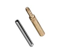 CLM Universal Meter Box Door Repair Kit - Brass Finish Hinges - Easy DIY Repairs - Complete Kit with Hinges, Latch, Key