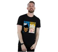 Cloak And Dagger Comic Panels T-Shirt Marvel Black XL
