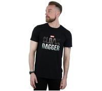 Cloak And Dagger Logo T-Shirt Marvel Black XXXL