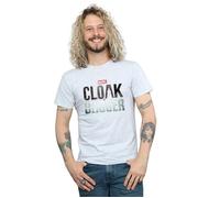 Cloak And Dagger Logo T-Shirt Marvel Grey S