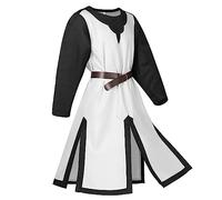 Cloak Black Cape Green Witches Hat Adult Witch & Wizard Vampire Death Devil with Hood Halloween Costumes Women Ladies Christmas Carnival Cosplay Party Fancy Dress Uniform Hooded White M
