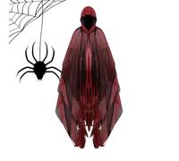 Cloak Halloween Ghost Cape Adults Breathable Haunted House Cosplay Costume Gothic Cape Gauze Robe For Halloween Cosplay Costume
