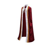 Cloak with Hood King Cape Halloween Royal Prince Queen Cosplay Velvet Robe Medieval Renaissance Costume Accessories Garment Set