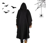 Cloak with Hood Men - Vintage Hooded Cape,Women's Outfits for Goth Photo Holiday Party Ghost Cosplay Bonfire Halloween Stage Renaissance