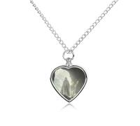 Cloaked Figure Emerging From Stone Cave Urn Necklace for Ashes Adjustable Pet Cremation Jewelry for Men Women