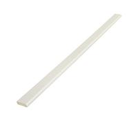 Cloaking Fillet uPVC Plastic Architrave Trim (2.5m) - 20mm, White Ash