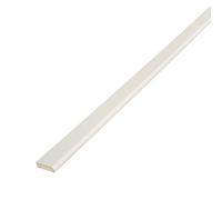 Cloaking Fillet uPVC Plastic Architrave Trim (5m) - 20mm, White Ash