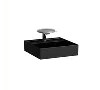 Cloakroom Basin Laufen KARTELL 3 holes, hidden drain 460mm Black Matt