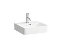 Cloakroom Basin Laufen VAL free standing, 1 hole, overflow 450mm White