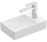 Cloakroom Basin Villeroy and Boch Avento washbasin left, 1 hole 360x110mm Stone White Ceramicplus