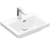 Cloakroom Basin Villeroy and Boch Subway 3.0 1 hole, With overflow, for furniture 500mm Stone White CeramicPlus