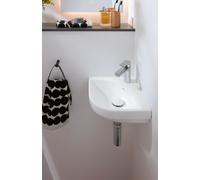 Cloakroom Basin Villeroy and Boch Subway 3.0 Angle, 1 hole, Without overflow, Unpolished 320mm Alpine White