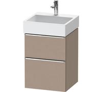 Cloakroom Vanity Unit Duravit D-Neo 2 drawers, chrome handles for Lav. Vero Air 484mm Linen Matt DE4370010750000