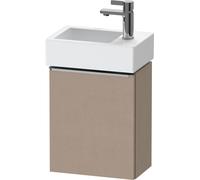 Cloakroom Vanity Unit Duravit D-Neo left door, stainless steel handle 364mm Linen Matt DE4218L70750000