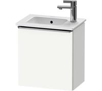 Cloakroom Vanity Unit Duravit D-Neo left door, stainless steel handle 410mm White Matt DE4259L70180000