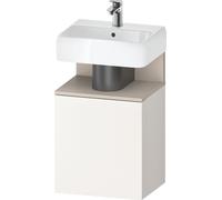 Cloakroom Vanity Unit Duravit Qatego left door 440x350mm Taupe Matt/White Super Matt QA4076L91840000
