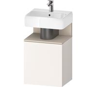 Cloakroom Vanity Unit Duravit Qatego left door 440x350mm Taupe Super Matt/White Super Matt QA4076L83840000