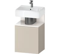 Cloakroom Vanity Unit Duravit Qatego left door 440x350mm White high gloss/Taupe Super Matt QA4076L22830000