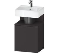 Cloakroom Vanity Unit Duravit Qatego right door 440x350mm Graphite Super Mat QA4076R80800000