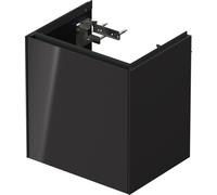 Cloakroom Vanity Unit Duravit White Tulip left door 384x410mm Graphite Hogh Gloss WT4240LH1H1