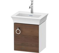 Cloakroom Vanity Unit Duravit White Tulip right door, handle 384x410mm American walnut massive/White high gloss WT4250R7785
