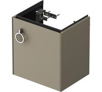 Cloakroom Vanity Unit Duravit White Tulip right door, handle 384x410mm Stone Grey satin Matt WT4250R9292