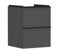 Cloakroom Vanity Unit Hansgrohe Xelu Q built-in 2 drawers 480x475x605mm Matt Diamond Grey/Black Mat