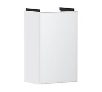 Cloakroom Vanity Unit Hansgrohe Xevolos E Recessed Pivot Door Left Hinge 340x245x555mm White Matt/Metallic White