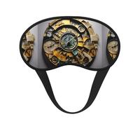 Clock Art Print Unisex Blackout Sleep Mask Comfortable Eye Mask for Travel Meditation Sleep Travel