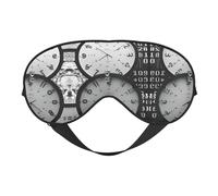 Clock Art Soft Eye Mask Comfortable Sleep Mask with Adjustable Strap Breathable Fabric for Home Travel Camping & More