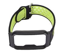 Clock Band, Silicone Doll Strap of a Gentle 20 Mm Rapid for Silicone Wrist Wrist for Smart Watch Without Opposition (Black Green + Black Shell)